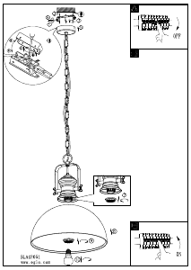 Bruksanvisning Eglo 43051 Lampa