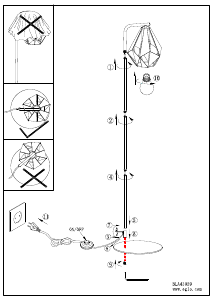 Bruksanvisning Eglo 43059 Lampa