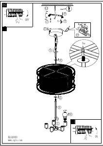 Bruksanvisning Eglo 43093 Lampa