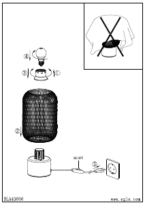 Bruksanvisning Eglo 43096 Lampa