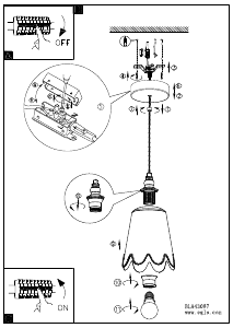 Bruksanvisning Eglo 43097 Lampa