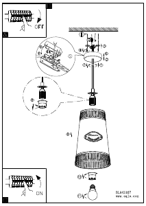 Bruksanvisning Eglo 43107 Lampa