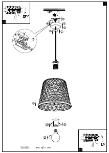 Bruksanvisning Eglo 43111 Lampa