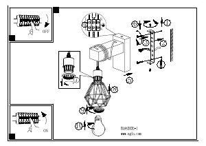 Bruksanvisning Eglo 43135 Lampa