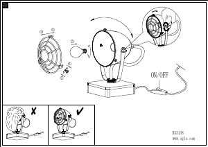 Bruksanvisning Eglo 43138 Lampa