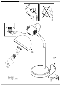 Bruksanvisning Eglo 43165 Lampa