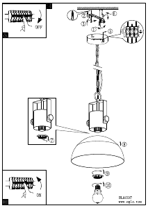 Bruksanvisning Eglo 43167 Lampa