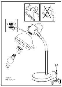 Bruksanvisning Eglo 43171 Lampa