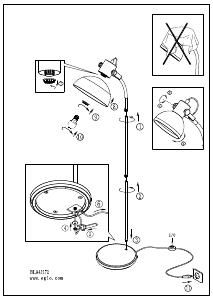 Bruksanvisning Eglo 43172 Lampa