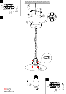 Bruksanvisning Eglo 43203 Lampa