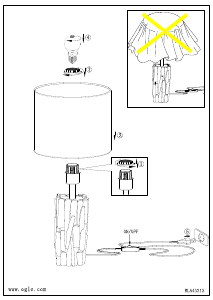 Bruksanvisning Eglo 43212 Lampa