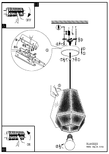 Bruksanvisning Eglo 43222 Lampa