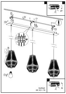 Bruksanvisning Eglo 43224 Lampa