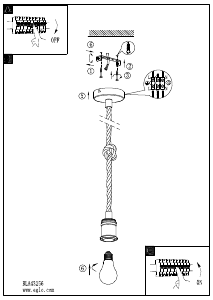 Bruksanvisning Eglo 43256 Lampa