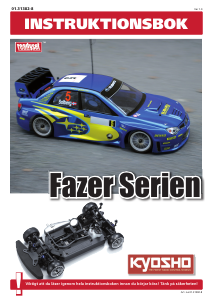 Bruksanvisning Kyosho Fazer VE-X Mitsubishi Evo Radiostyrd bil
