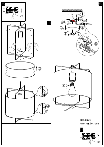 Bruksanvisning Eglo 43291 Lampa