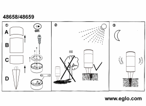 Bruksanvisning Eglo 48658 Lampa