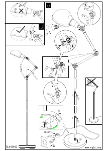 Bruksanvisning Eglo 49042 Lampa