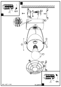 Bruksanvisning Eglo 49076 Lampa