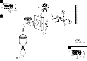 Bruksanvisning Eglo 49101 Lampa