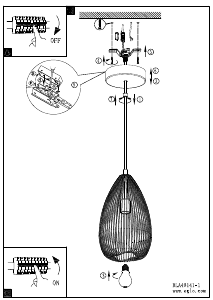 Bruksanvisning Eglo 49141 Lampa