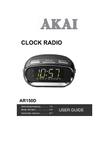 Handleiding Akai AR150D Wekkerradio