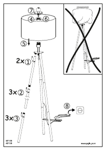 Bruksanvisning Eglo 49156 Lampa