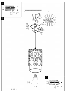 Bruksanvisning Eglo 49201 Lampa