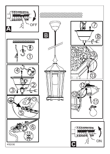 Bruksanvisning Eglo 49206 Lampa