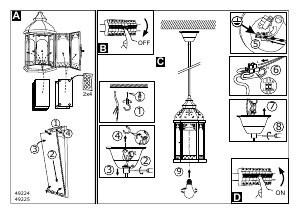 Bruksanvisning Eglo 49224 Lampa