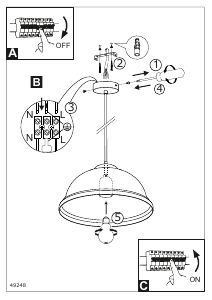 Bruksanvisning Eglo 49248 Lampa