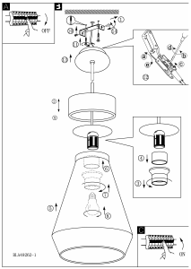 Bruksanvisning Eglo 49262 Lampa