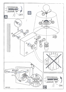 Bruksanvisning Eglo 49326 Lampa