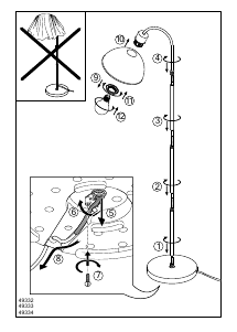 Bruksanvisning Eglo 49334 Lampa