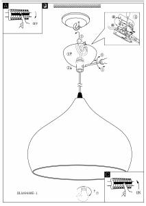 Bruksanvisning Eglo 49449 Lampa