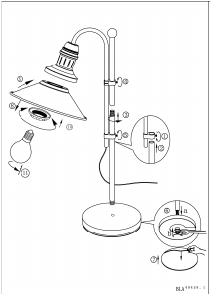 Bruksanvisning Eglo 49459 Lampa