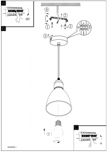 Bruksanvisning Eglo 49464 Lampa