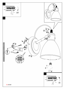 Bruksanvisning Eglo 49468 Lampa