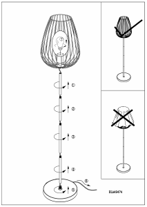 Bruksanvisning Eglo 49474 Lampa