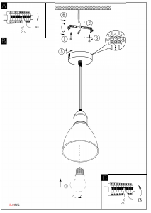 Bruksanvisning Eglo 49492 Lampa