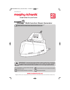 Bruksanvisning Morphy Richards 330009 Ångtvätt