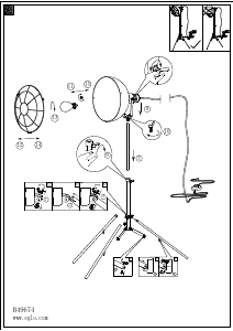 Bruksanvisning Eglo 49674 Lampa