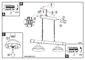 Bruksanvisning Eglo 49684 Lampa