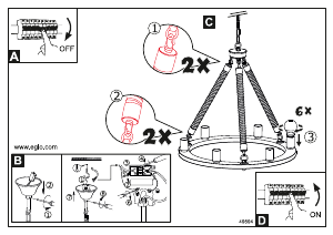 Bruksanvisning Eglo 49694 Lampa