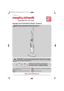 Bruksanvisning Morphy Richards 720021 Ångtvätt
