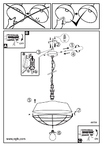 Bruksanvisning Eglo 49706 Lampa