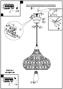 Bruksanvisning Eglo 49714 Lampa