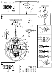 Bruksanvisning Eglo 49741 Lampa