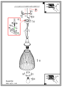 Bruksanvisning Eglo 49786 Lampa