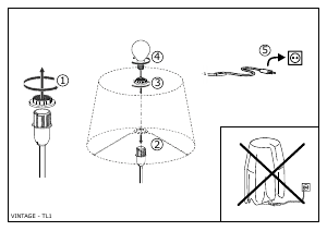 Bruksanvisning Eglo 49834 Lampa